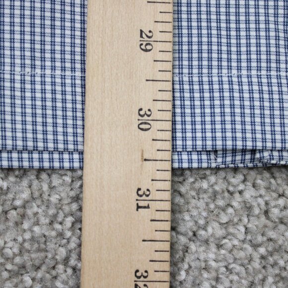 Quiksilver Waterman Shirt Mens 2XL XXL Blue/White Polynosic/Polyester S/S Button - Picture 13 of 14